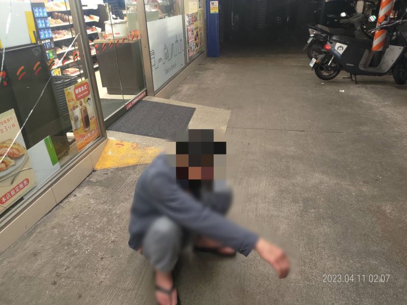 酒後跌倒撞破玻璃 基警即時救援助返家
