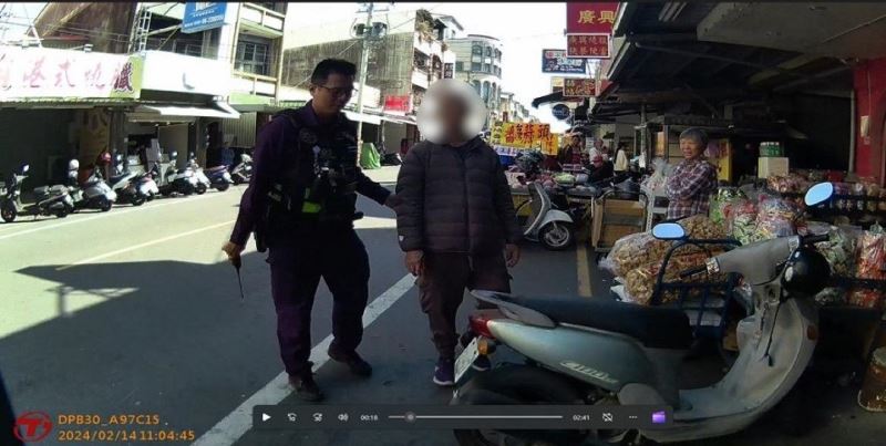 七旬老翁誤認機車遭竊，歸仁警即時尋回