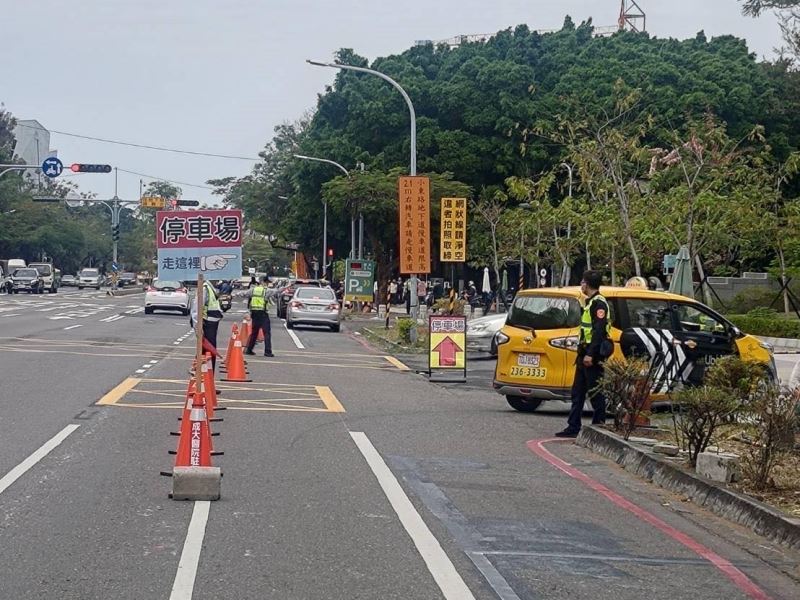 成大醫院小東路停車場車道實施管制   交通更順暢