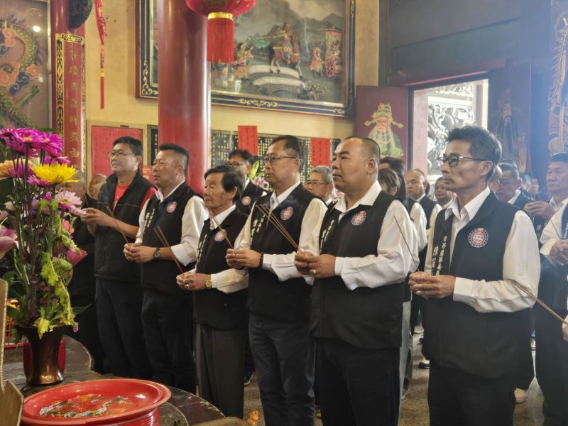 台南市安定區保安宮舉辦新科管理幹部就職團拜及反詐騙宣導活動。 台南市安定區保安宮舉辦新科管理幹部就職團拜及反詐騙宣導活動。