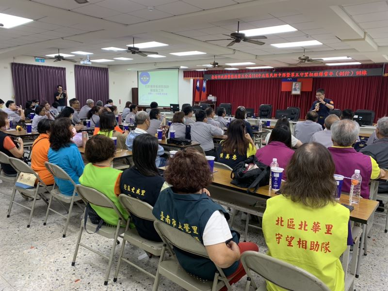 南警五分局守望相助例行訓練 強化民力能量工作