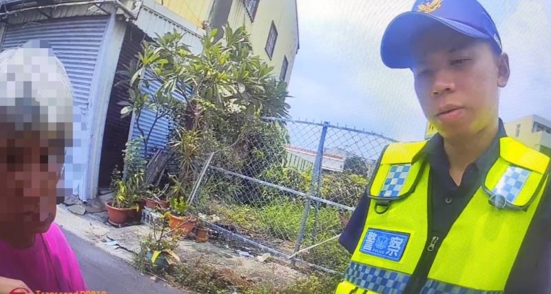 迷途老婦行動不便     永康暖警協助返家