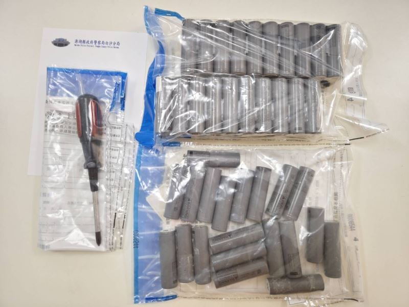 白沙警鷹眼抽絲剝繭 智慧站牌電池竊案迅速破案